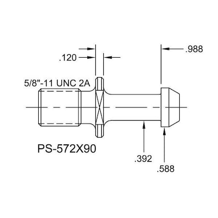 Tj Davies Co Solid Retention Knob PS-572X90